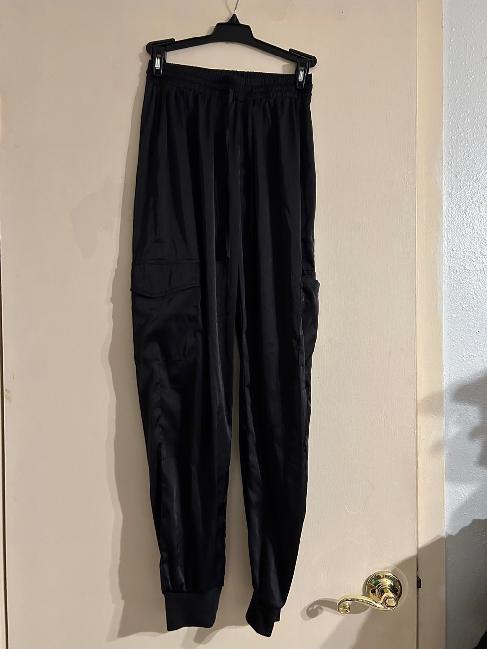 Women’s Black Cargo Jogger Pants